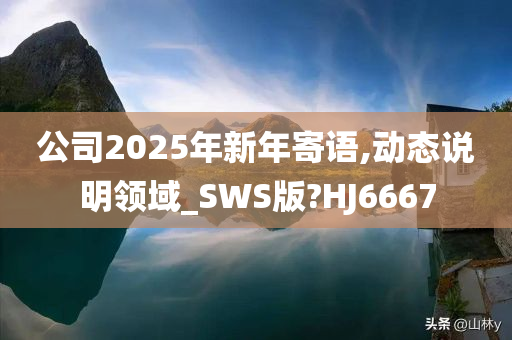 公司2025年新年寄语,动态说明领域_SWS版?HJ6667