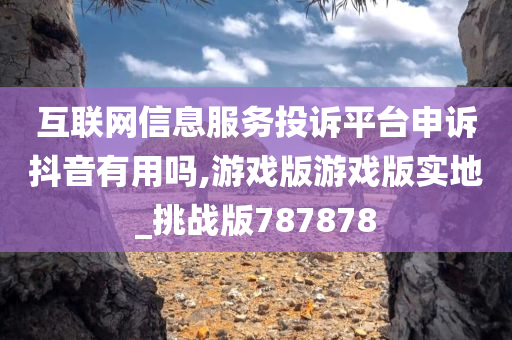 互联网信息服务投诉平台申诉抖音有用吗,游戏版游戏版实地_挑战版787878