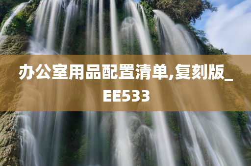 办公室用品配置清单,复刻版_EE533