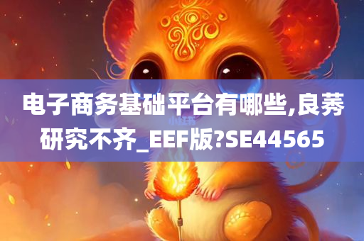 电子商务基础平台有哪些,良莠研究不齐_EEF版?SE44565