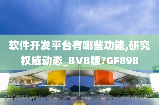 软件开发平台有哪些功能,研究权威动态_BVB版?GF898