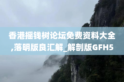 香港摇钱树论坛免费资料大全,落明版良汇解_解剖版GFH5