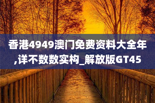 香港4949澳门免费资料大全年,详不数数实构_解放版GT45