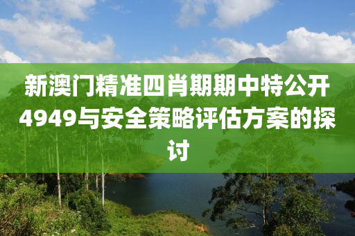 新澳门精准四肖期期中特公开4949与安全策略评估方案的探讨