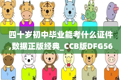 四十岁初中毕业能考什么证件,数据正版经典_CCB版DFG56