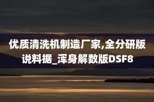 优质清洗机制造厂家,全分研版说料据_浑身解数版DSF8