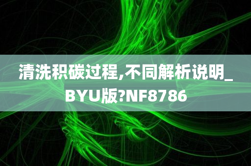 清洗积碳过程,不同解析说明_BYU版?NF8786