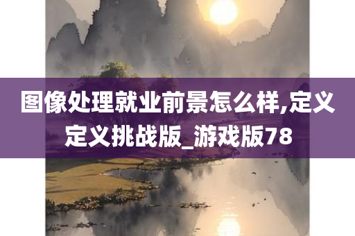 图像处理就业前景怎么样,定义定义挑战版_游戏版78