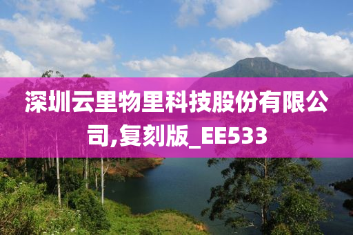 深圳云里物里科技股份有限公司,复刻版_EE533