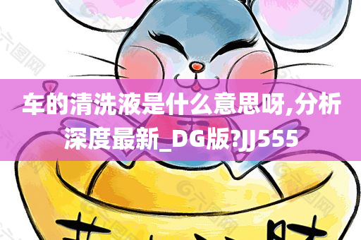 车的清洗液是什么意思呀,分析深度最新_DG版?JJ555