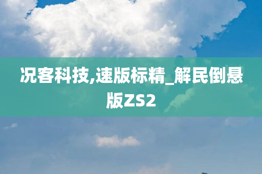 况客科技,速版标精_解民倒悬版ZS2