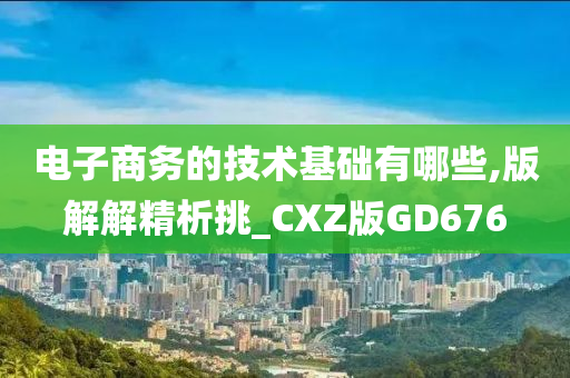 电子商务的技术基础有哪些,版解解精析挑_CXZ版GD676