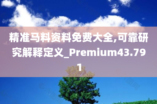 精准马料资料免费大全,可靠研究解释定义_Premium43.791