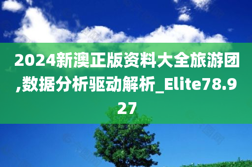 2024新澳正版资料大全旅游团,数据分析驱动解析_Elite78.927