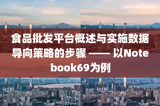 食品批发平台概述与实施数据导向策略的步骤 —— 以Notebook69为例