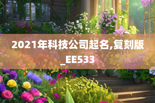 2021年科技公司起名,复刻版_EE533