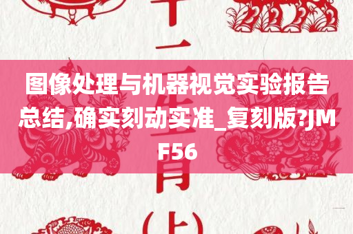 图像处理与机器视觉实验报告总结,确实刻动实准_复刻版?JMF56