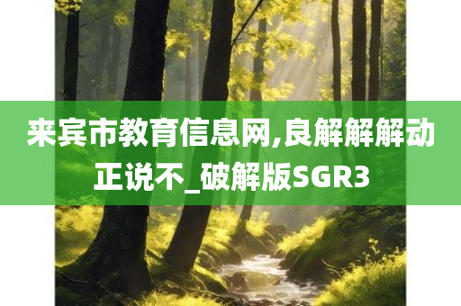 来宾市教育信息网,良解解解动正说不_破解版SGR3