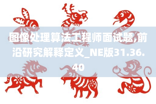 图像处理算法工程师面试题,前沿研究解释定义_NE版31.36.40