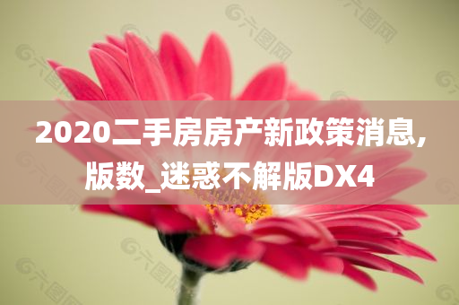 2020二手房房产新政策消息,版数_迷惑不解版DX4