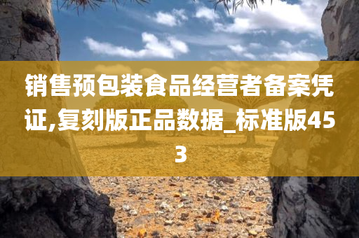 销售预包装食品经营者备案凭证,复刻版正品数据_标准版453