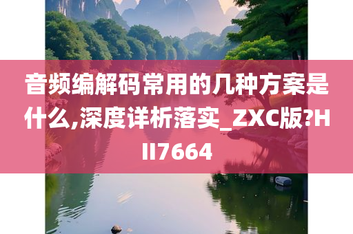 音频编解码常用的几种方案是什么,深度详析落实_ZXC版?HII7664