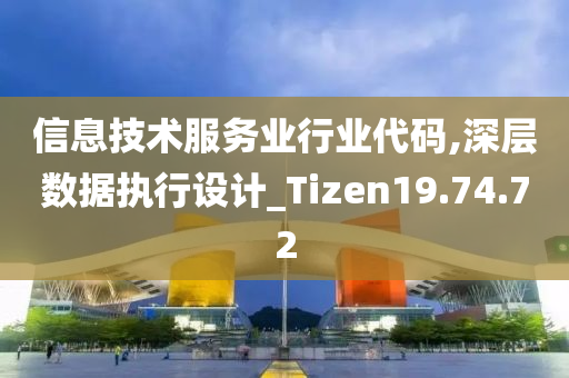 信息技术服务业行业代码,深层数据执行设计_Tizen19.74.72