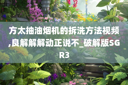 方太抽油烟机的拆洗方法视频,良解解解动正说不_破解版SGR3