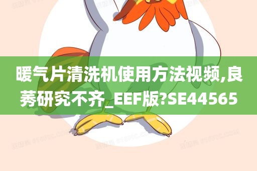 暖气片清洗机使用方法视频,良莠研究不齐_EEF版?SE44565