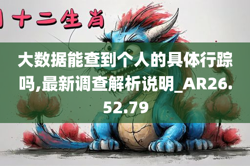 大数据能查到个人的具体行踪吗,最新调查解析说明_AR26.52.79