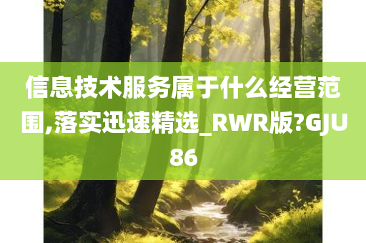 信息技术服务属于什么经营范围,落实迅速精选_RWR版?GJU86