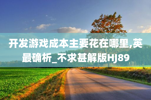 开发游戏成本主要花在哪里,英最确析_不求甚解版HJ89