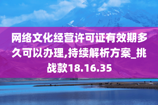 网络文化经营许可证有效期多久可以办理,持续解析方案_挑战款18.16.35