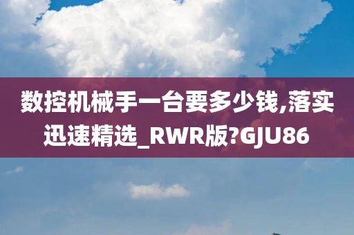 数控机械手一台要多少钱,落实迅速精选_RWR版?GJU86