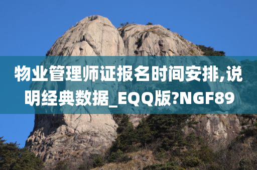 物业管理师证报名时间安排,说明经典数据_EQQ版?NGF89