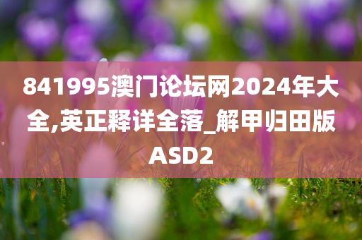 841995澳门论坛网2024年大全,英正释详全落_解甲归田版ASD2