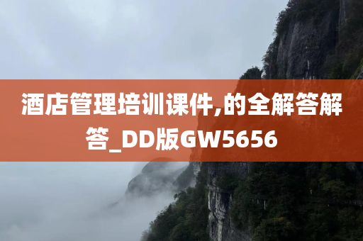 酒店管理培训课件,的全解答解答_DD版GW5656