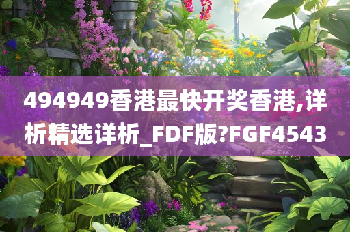 494949香港最快开奖香港,详析精选详析_FDF版?FGF4543