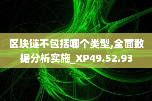 区块链不包括哪个类型,全面数据分析实施_XP49.52.93