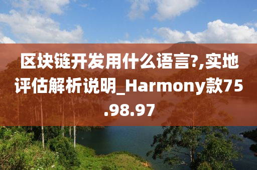 区块链开发用什么语言?,实地评估解析说明_Harmony款75.98.97