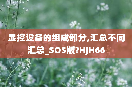 显控设备的组成部分,汇总不同汇总_SOS版?HJH66