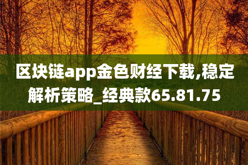 区块链app金色财经下载,稳定解析策略_经典款65.81.75