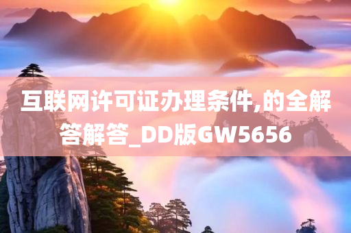 互联网许可证办理条件,的全解答解答_DD版GW5656