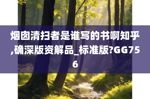 烟囱清扫者是谁写的书啊知乎,确深版资解品_标准版?GG756