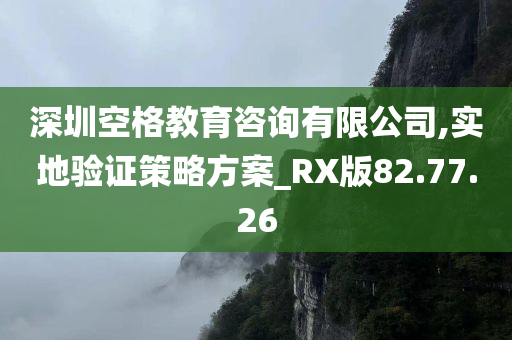 深圳空格教育咨询有限公司,实地验证策略方案_RX版82.77.26