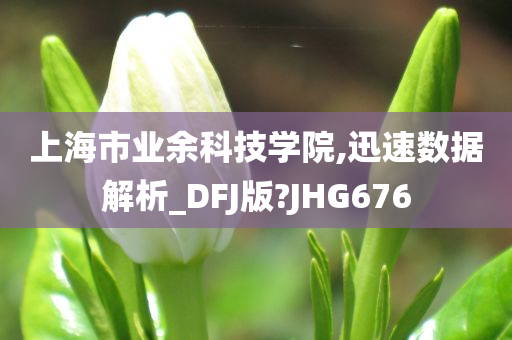 上海市业余科技学院,迅速数据解析_DFJ版?JHG676