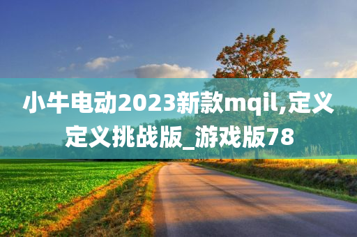 小牛电动2023新款mqil,定义定义挑战版_游戏版78