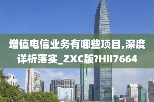 增值电信业务有哪些项目,深度详析落实_ZXC版?HII7664