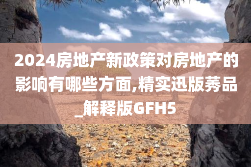 2024房地产新政策对房地产的影响有哪些方面,精实迅版莠品_解释版GFH5