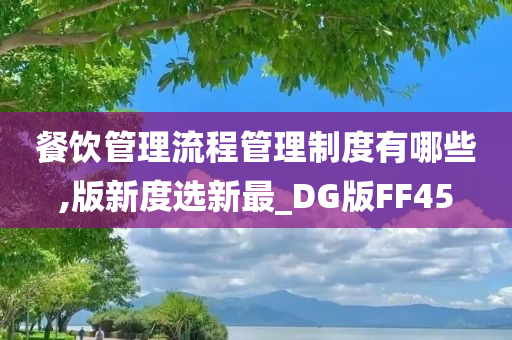 餐饮管理流程管理制度有哪些,版新度选新最_DG版FF45